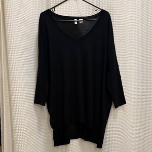 100% Merino Wool Drop Shoulder Sweater - Size XL